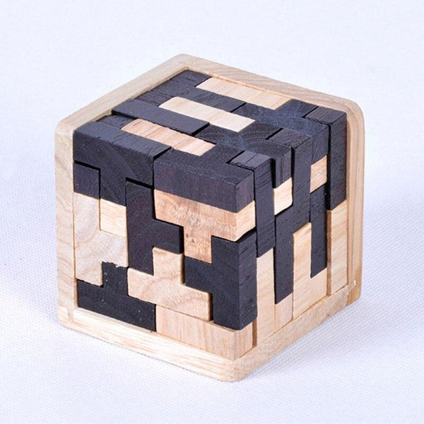 3DPuzzle™  Puzzle Cube en bois | Jeux